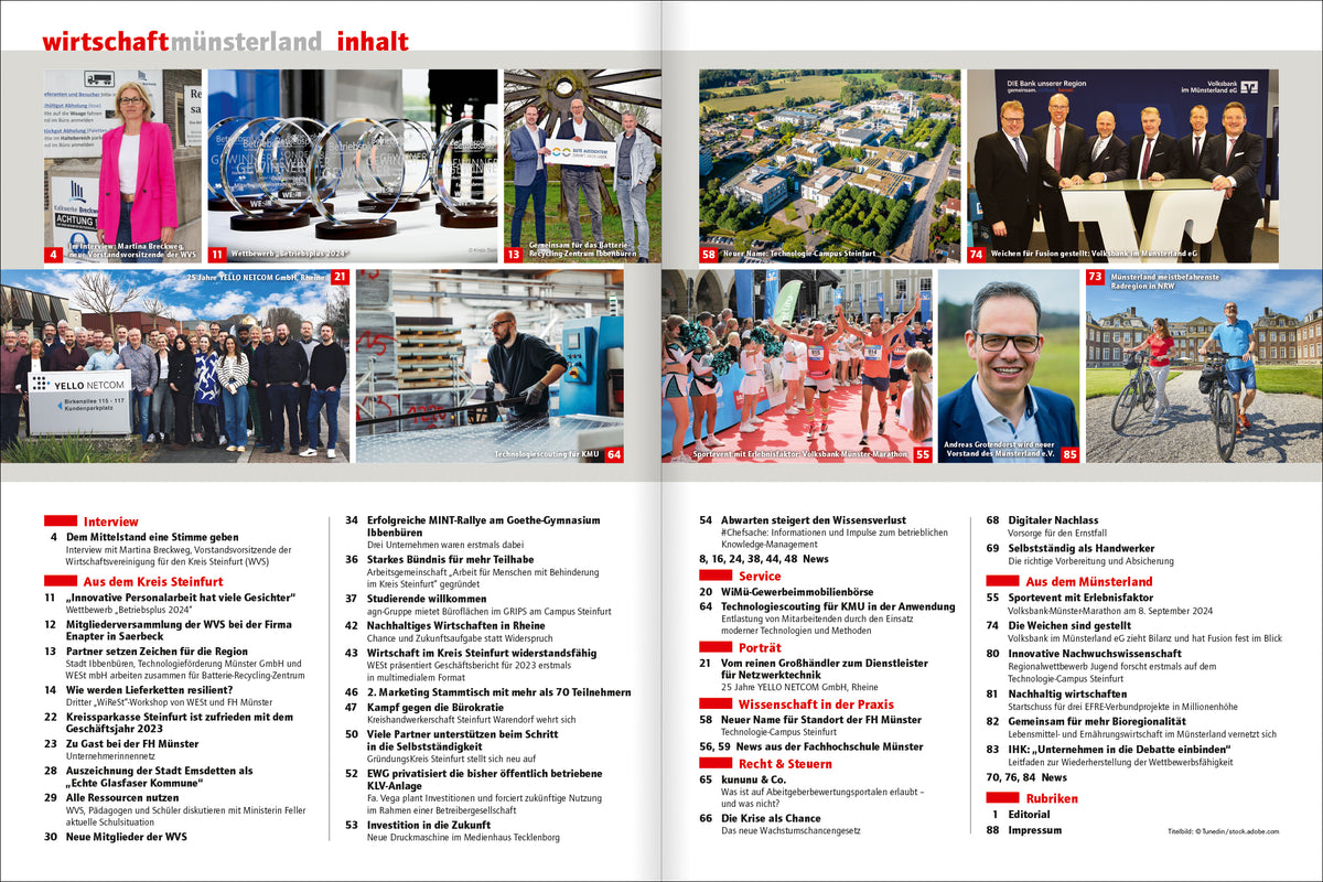 Wirtschaft Münsterland (ST) 2/2024 - Bild 2