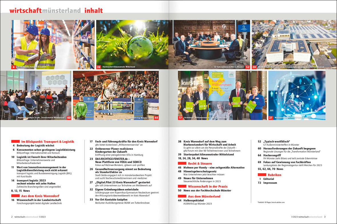 Wirtschaft Münsterland (WAF) 1/2023 - Bild 2