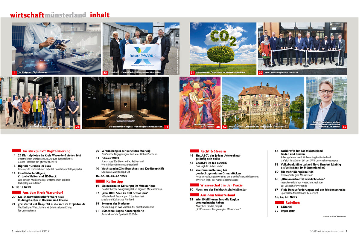 Wirtschaft Münsterland (WAF) 3/2023 - Bild 2