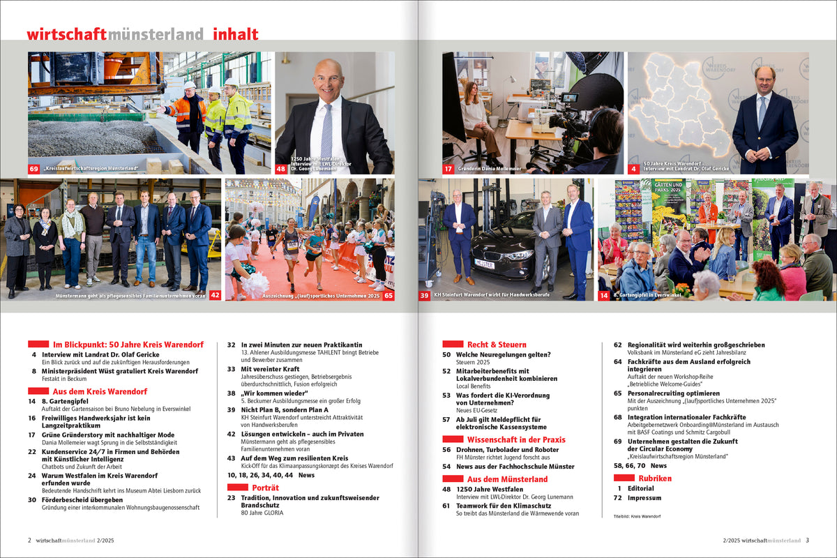 Wirtschaft Münsterland (WAF) 2/2025 - Bild 2